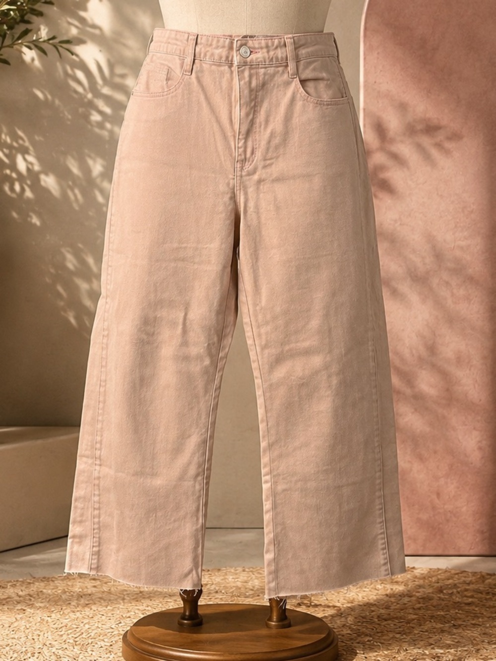 KanCan Wide Leg Jeans in Pale Blush NWOT